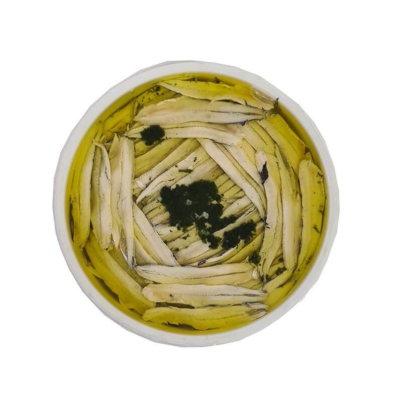 Boquerones, White Anchovies in Olive Oil, Garlic & Parsley, 850g