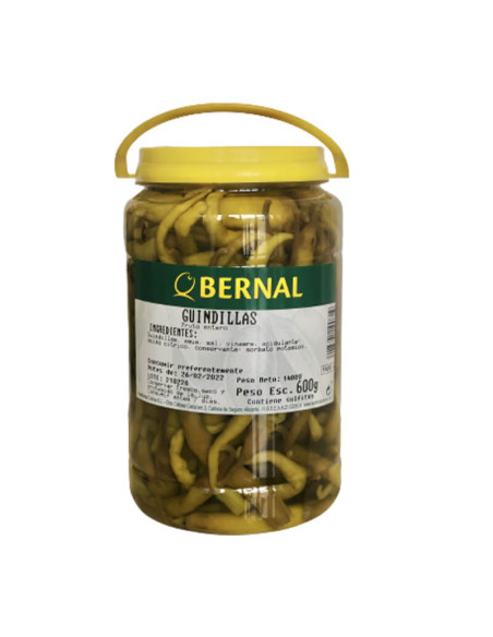 Pickled Guindilla, Green Basque Chilli peppers, 1400g