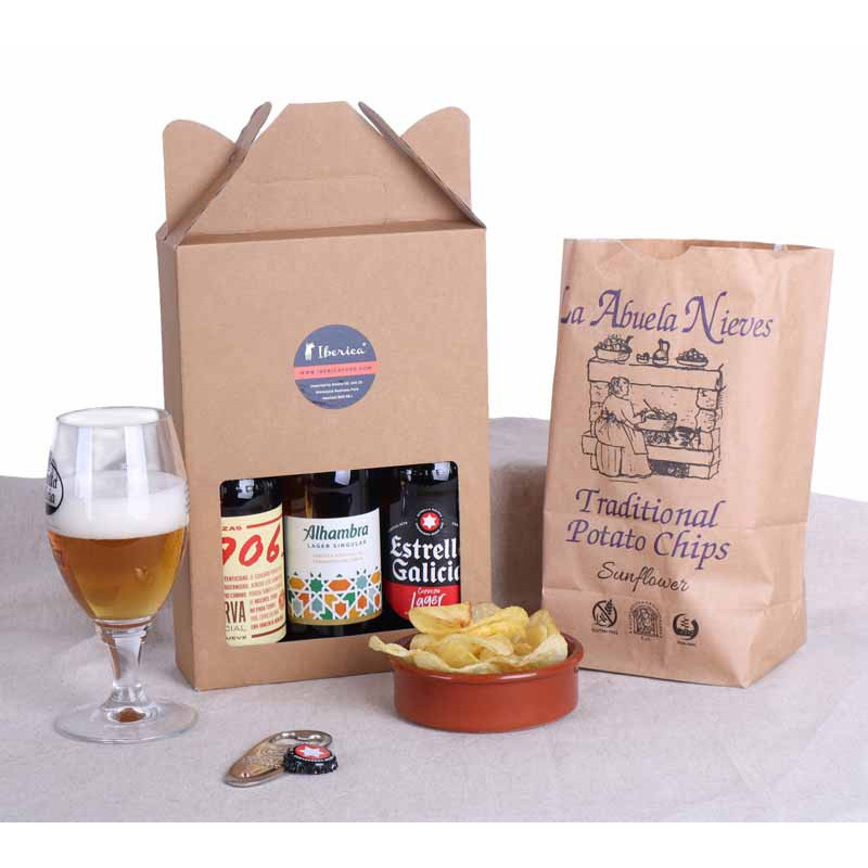 Beers And Crisps Hamper Gift Box