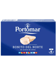 Portmar Bonito del Norte, White Tuna Loin Fillets in Olive Oil, 110g