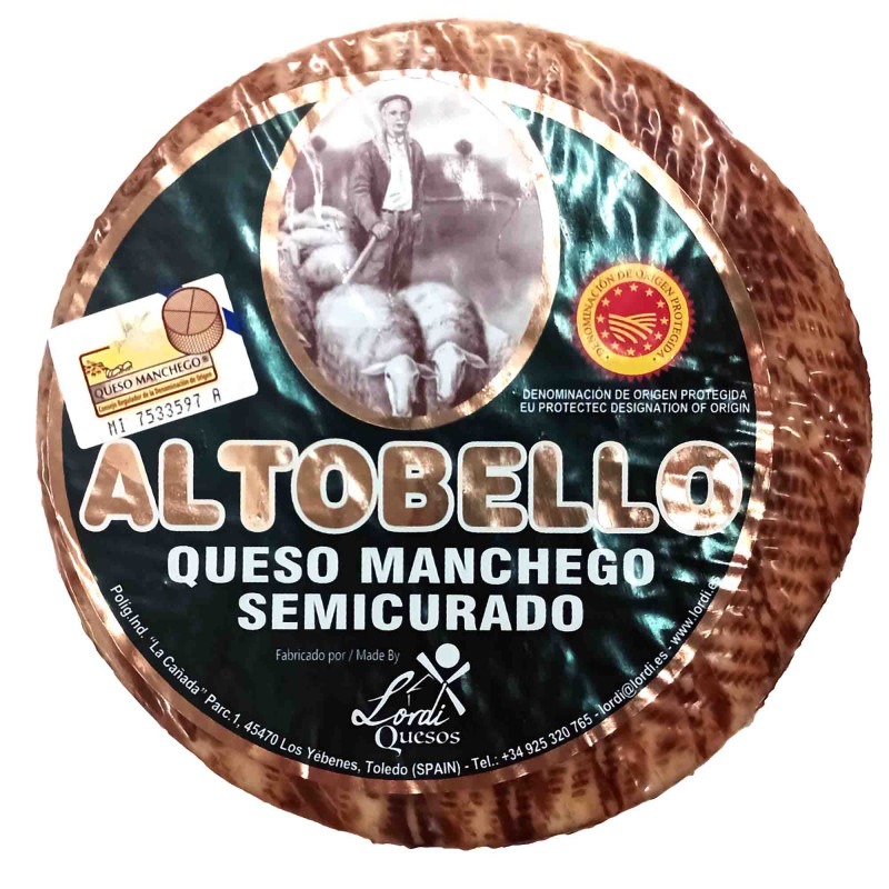 Semi Cured Manchego Cheese,  D.O.P. 1kg