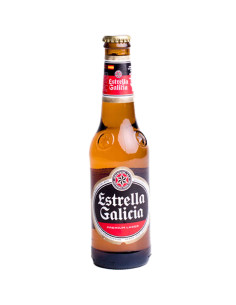 Estrella Galicia Premium Lager beer, 330ml