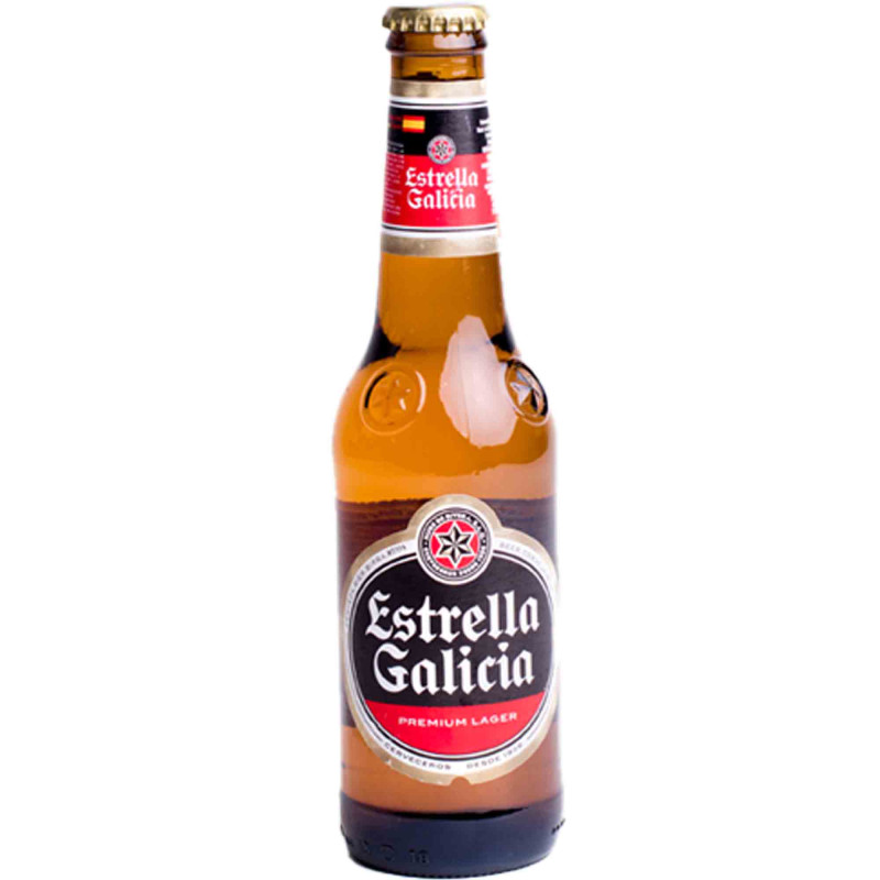 Estrella Galicia Premium Lager beer, 330ml