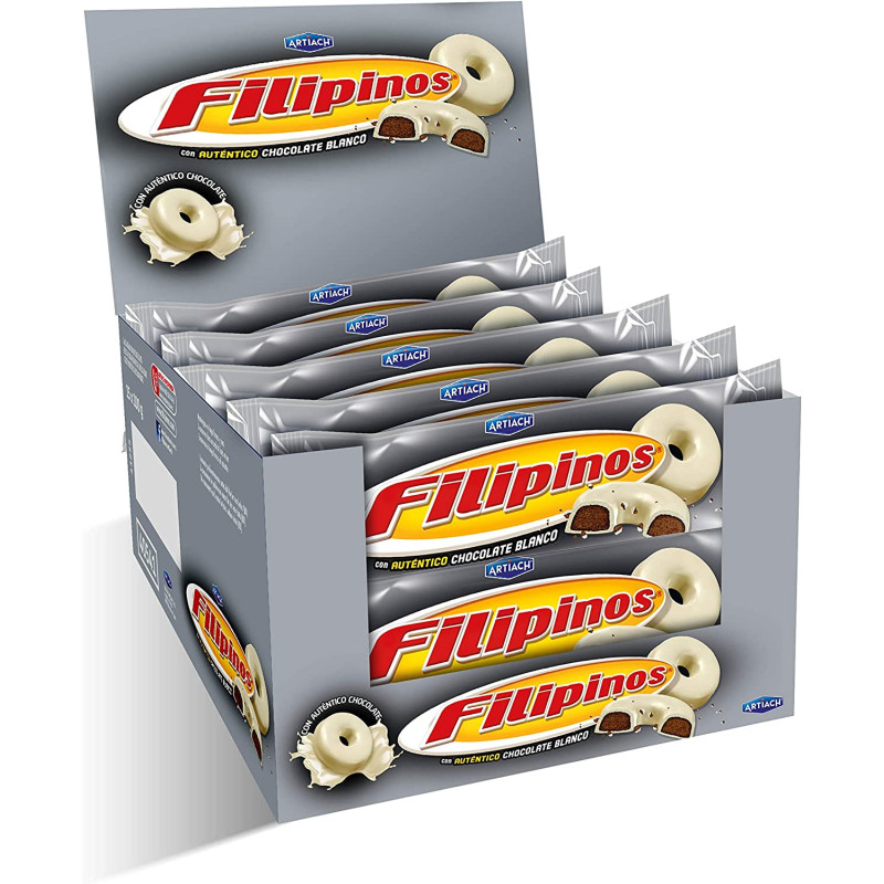 Filipinos White Chocolate Biscuits, 128g