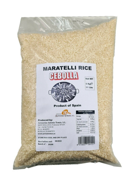 Maratelli Round Rice, 5kg, plastic bag